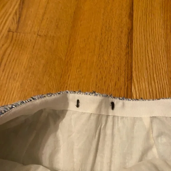 Maje Blue Tweed Mini Skirt - Picture 4 of 8